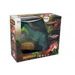 Dinosaurus RC s parou a zvukovými efektami - zelený